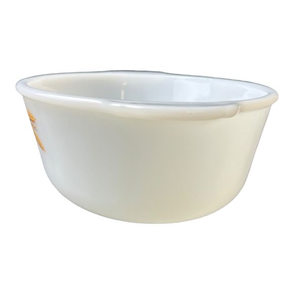 Vintage Anchor Hocking Fire King 467 1- 1.5 Quart Casserole Dish Wheat Pattern - Picture 3 of 6